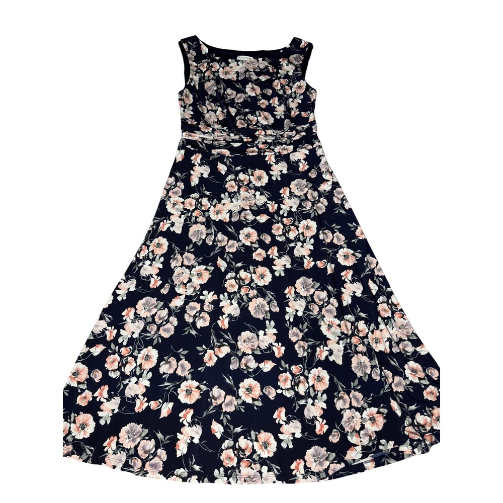 NorthStyle Floral Print Sleeveless Ruched Waist Maxi Dress Size 10‎